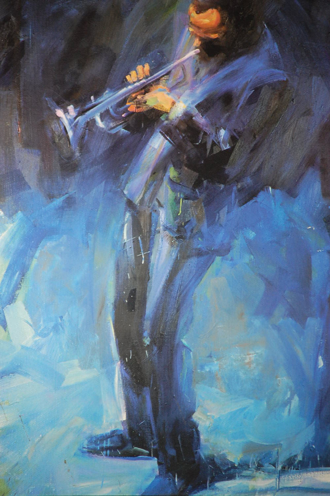 trumpet art abstract